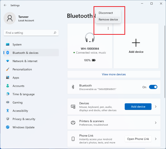 Bluetooth Audio Lag Windows Bluetooth Settings Remove Device