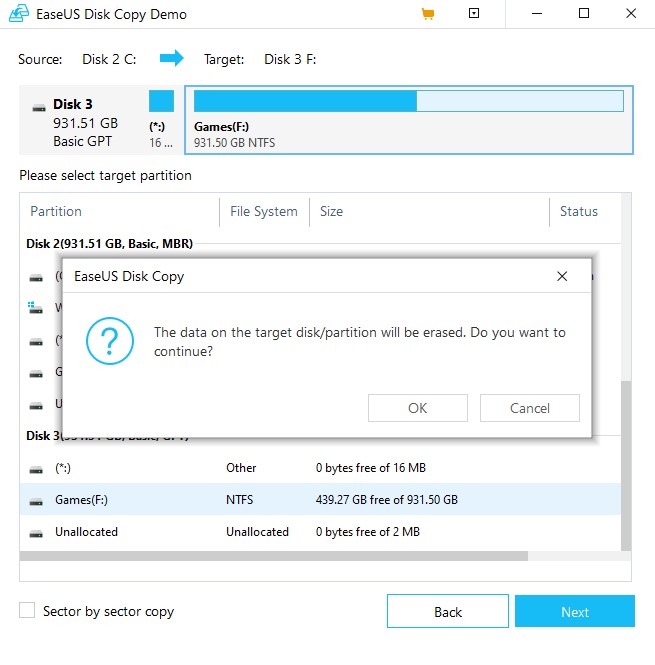 Clone Windows Tools Easeus Disk Copy Clone Partition