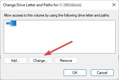 Drive Access Denid -Available Letters For Drive Change Option In Drive Letter Window