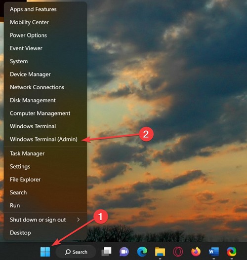Drive Access Denid - Termina(admin) Option