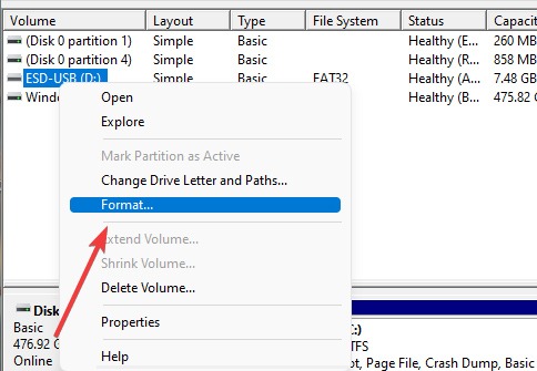 Drive Access Denid Format Option In Disk Management