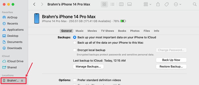 Finder Itunes Window Iphone