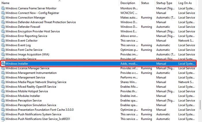 Fix The Installation Windows Installer