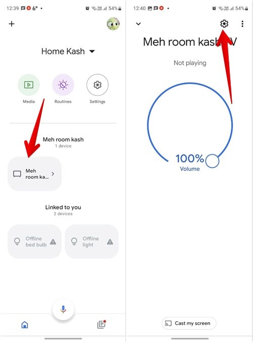 Google Home App Chromecast Settings