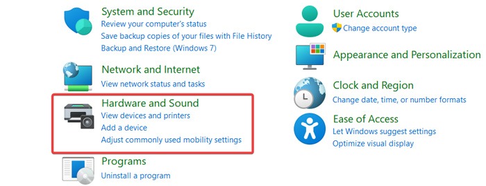Improve Audio Mic - Select Hardware And Sound
