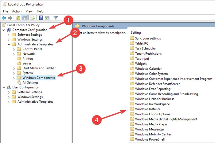 Installation Is Forbidden - Group Policy