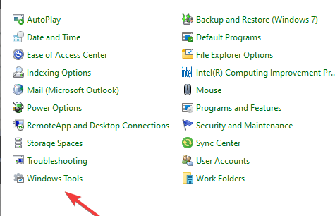 Installation Is Forbidden - Windows Tools In Control Panel