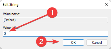 Installation Is Forbidden - Data Value Set To 0