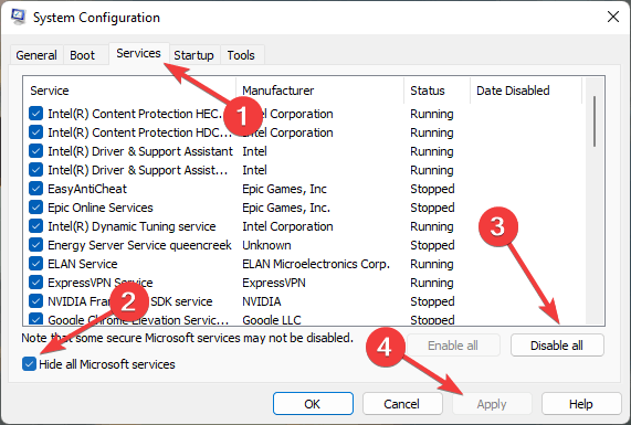 Installation Is Forbidden - Disabling Services