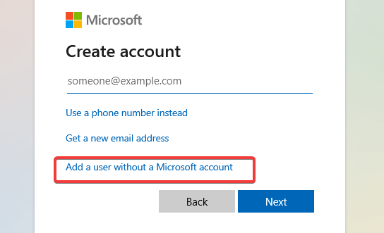 Login Screen Add A User Without A Microsoft Account