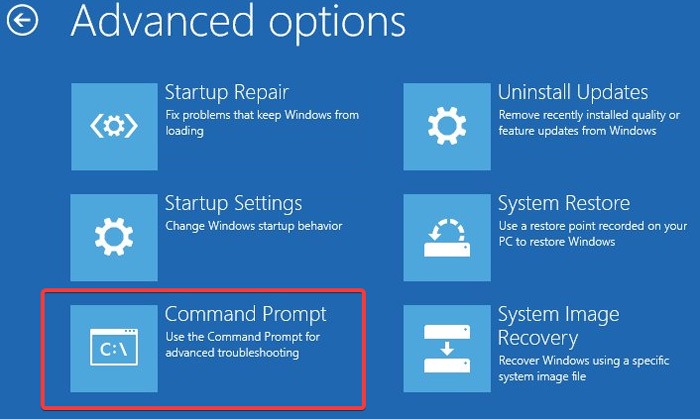 Login Screen Command Prompt In Wre