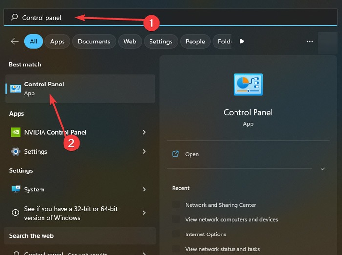 Login Screen Control Panel In Search