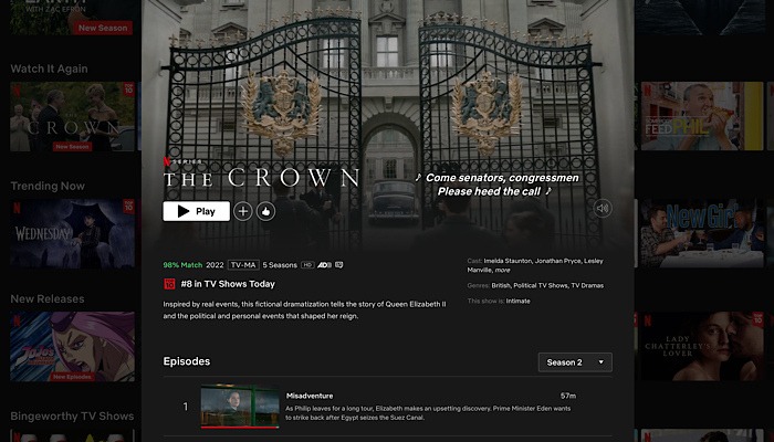 Netflix The Crown Content Spotlight
