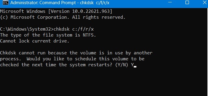 Not Enough Disk Space Windows Update Check Disk Command