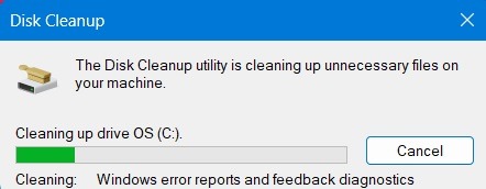 Not Enough Disk Space Windows Update Cleaning Up Drive