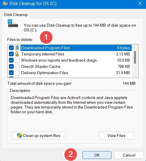 Not Enough Disk Space Windows Update Disk Cleanup Steps