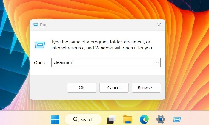 Not Enough Disk Space Windows Update Run Cleanmgr