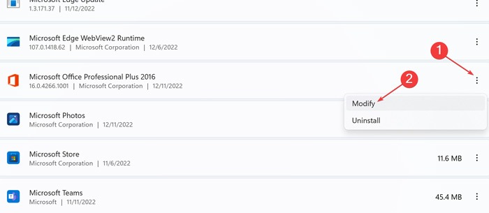 Not Enough Memory -Modify Office