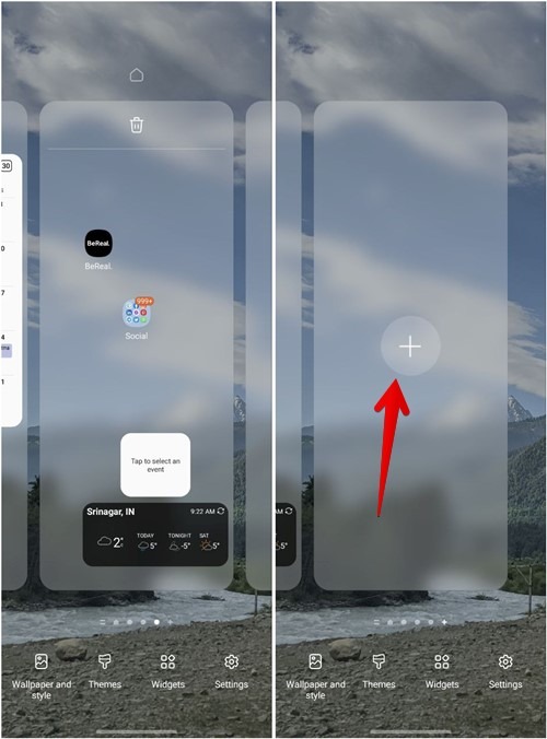 Samsung Add Home Screen Page