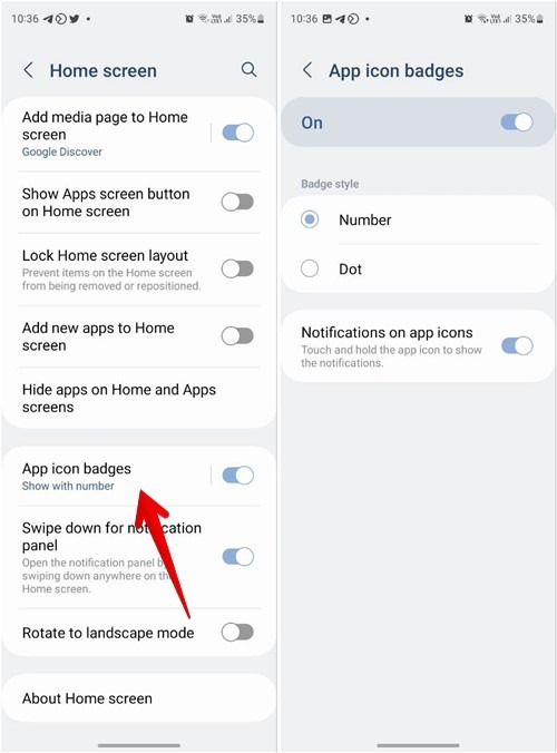 Samsung App Icon Badges Style