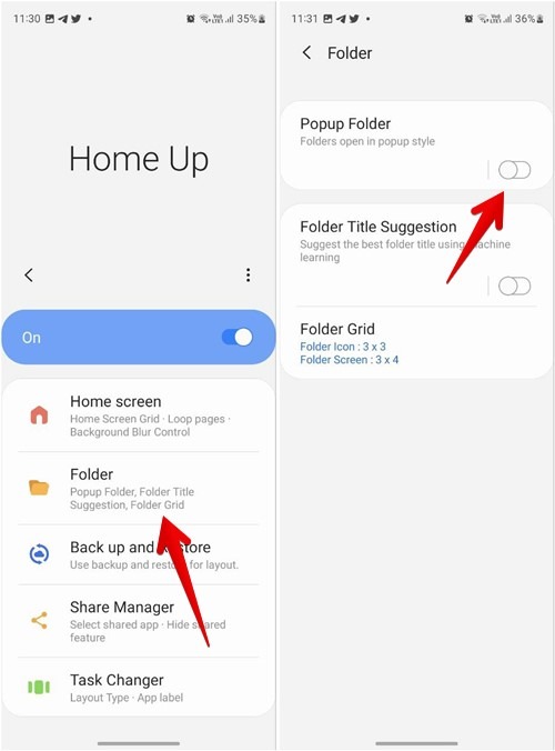 Samsung Good Lock Pop Up Folder