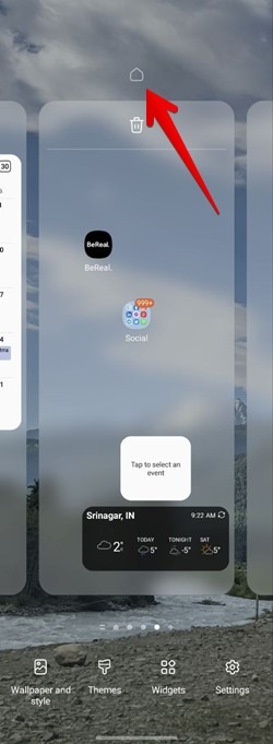 Samsung Make New Home Screen