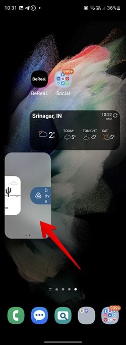 Samsung Widget Stack