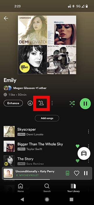 Spotify Collaborative Playlist Mobile Invite Collaborator