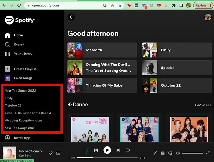 Spotify Collaborative Playlist Web Home Playlists
