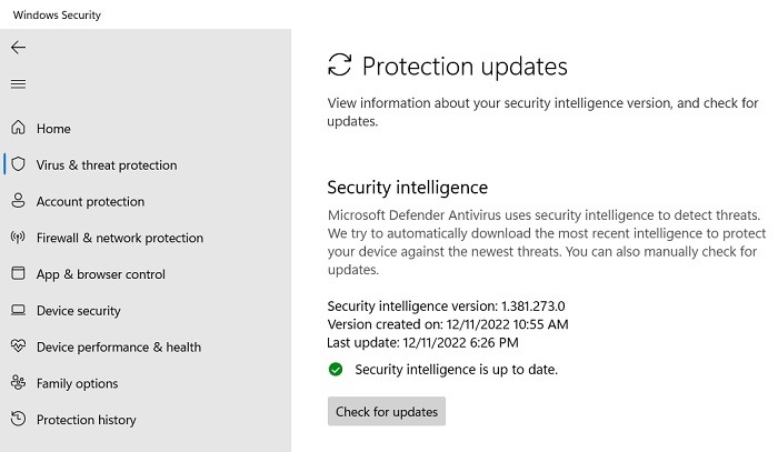 Security Intelligence feature updated. 