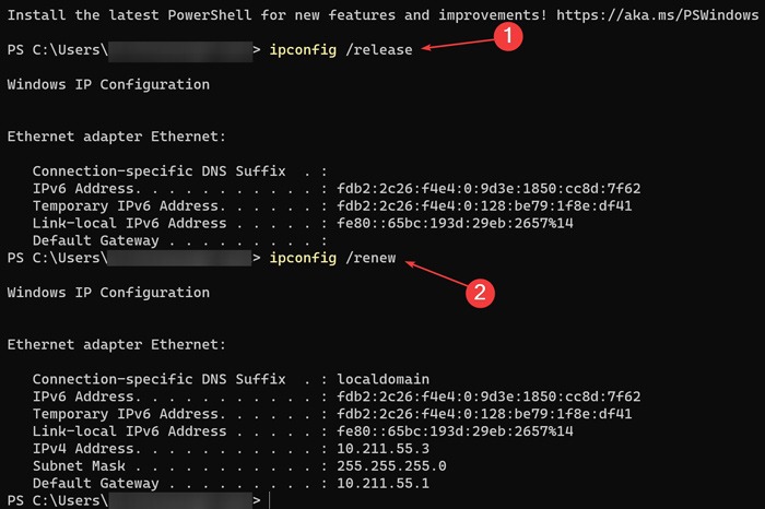 Unidentified Network -Renew Your Ip