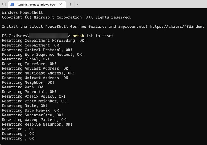 Unidentified Network - Restart The Tcpip Stack 1