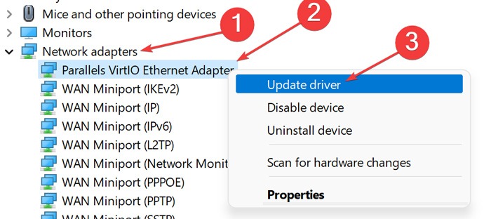 Unidentified Network - Update Network Adapters