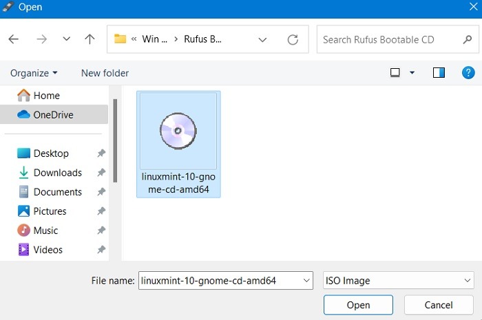 Use Rufus Create Bootable Usb Select Iso File