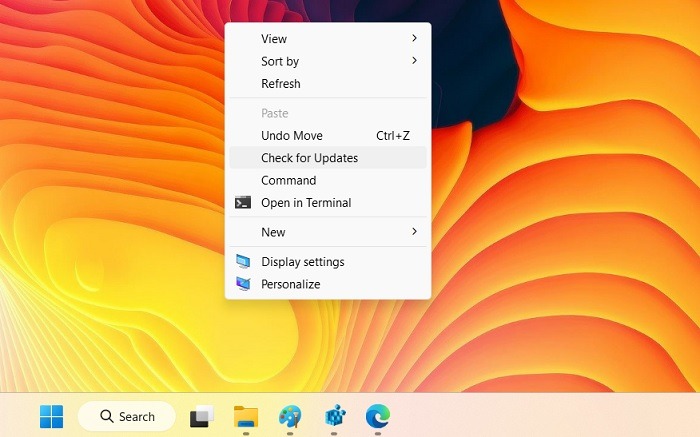 Windows Registry Hacks Check For Updates Context Menu Windows11
