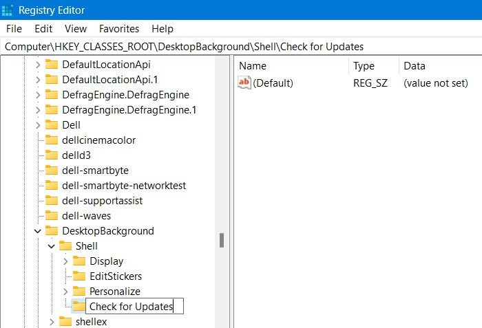 Windows Registry Hacks Key Create Check For Updates