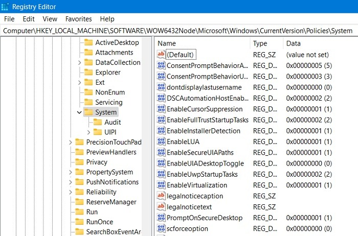Windows Registry Hacks Wow6432node System