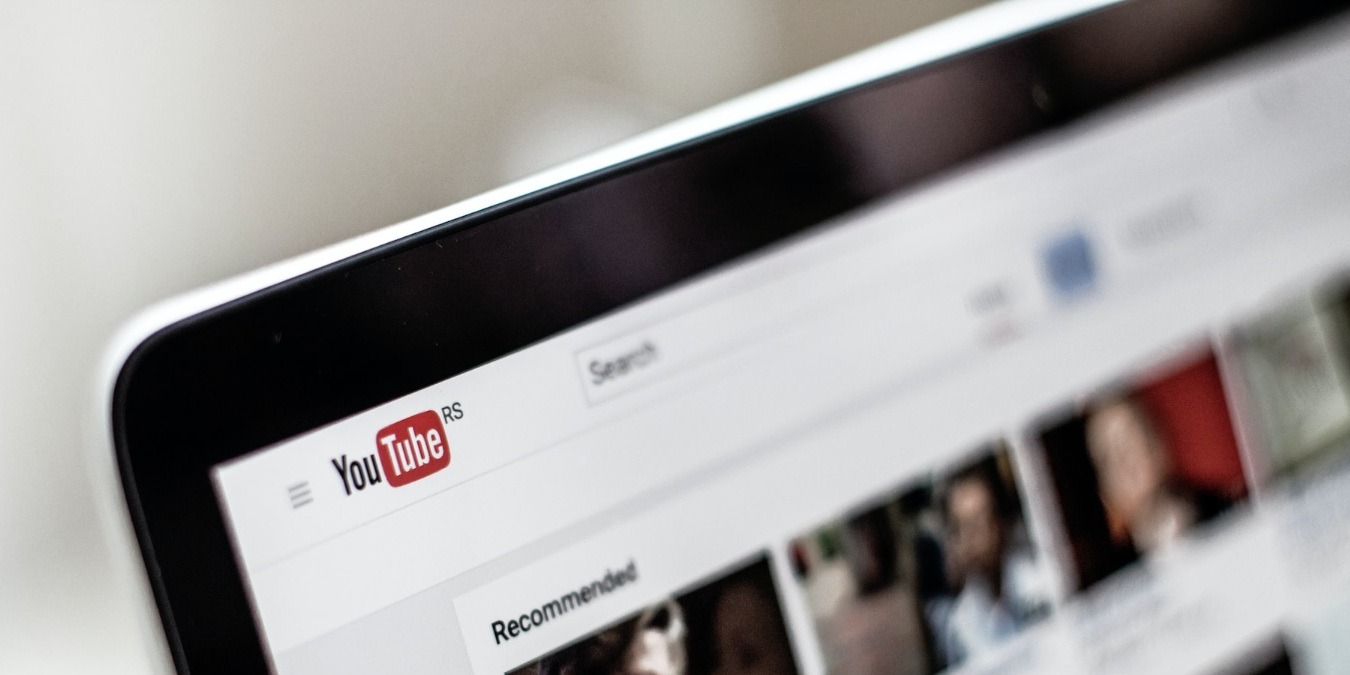 Youtube home page on a laptop screen