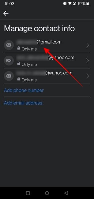 Change Facebook Primary Email Mobile Extra Account