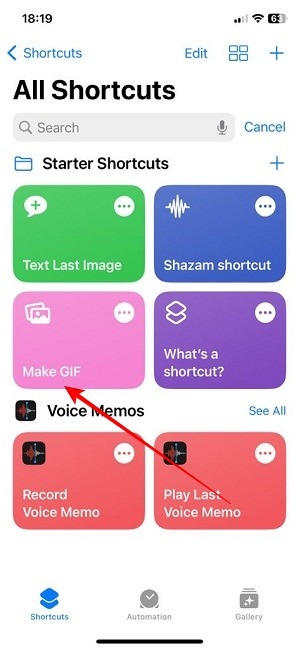 Create Gif Imgur Ios Create Gif Shortcuts