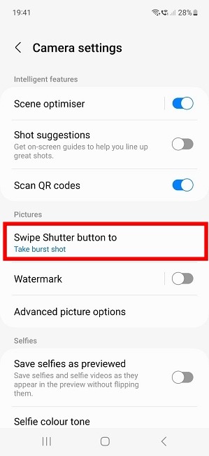 Create Gif Samsung Camera Swipe Shutter Button To