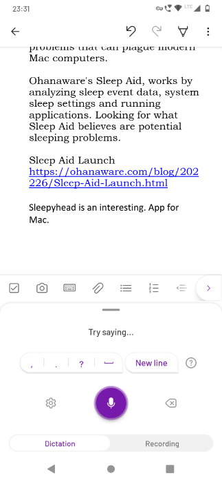 Dictation For Android 1