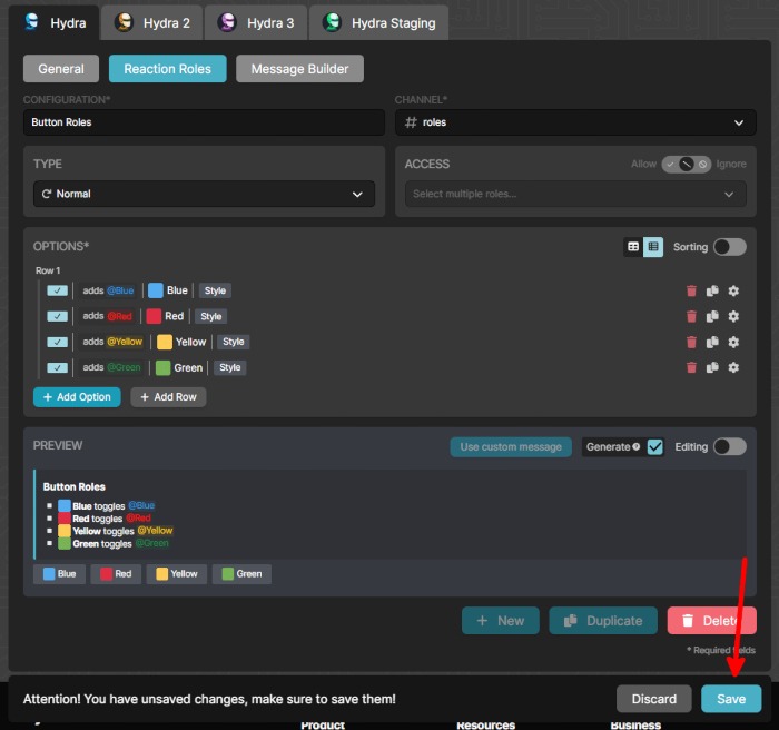 Discord How To Add Hydra Bot Save Changes Hydra Dashboard