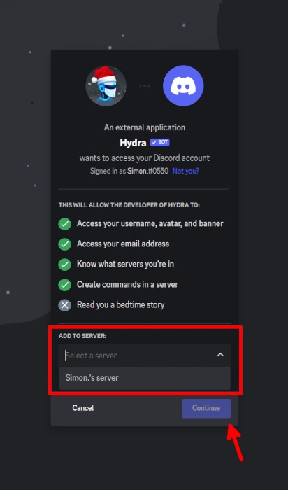 Discord How To Add Hydra Bot Server Where To Add Hydra Bot