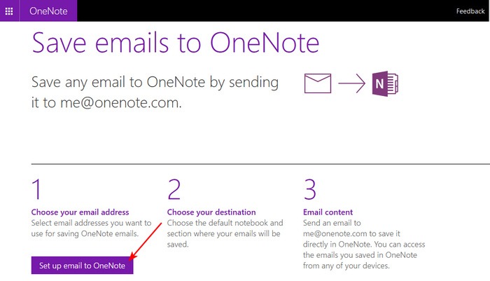 Email To Onenote Page