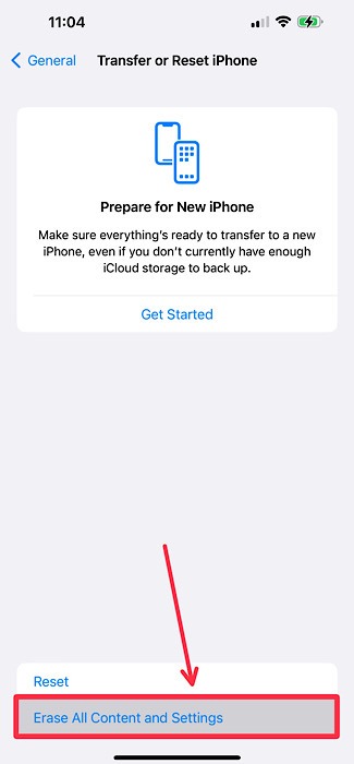 Factory Reset Iphone Button