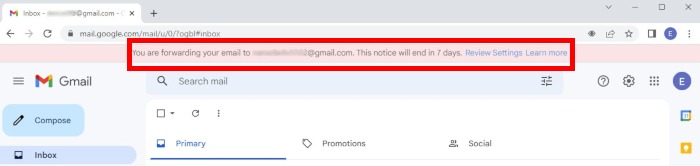 Gmail Web Inbox Banner