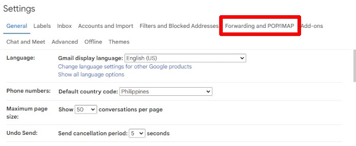 Gmail Web Settings All Settings