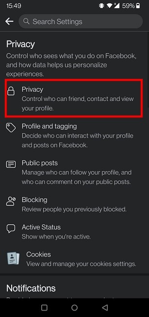 Hide Facebook Friends List Mobile Privacy