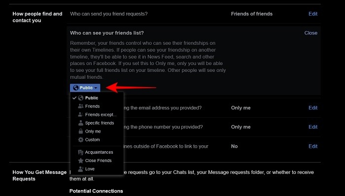 Hide Facebook Friends List Pc Options